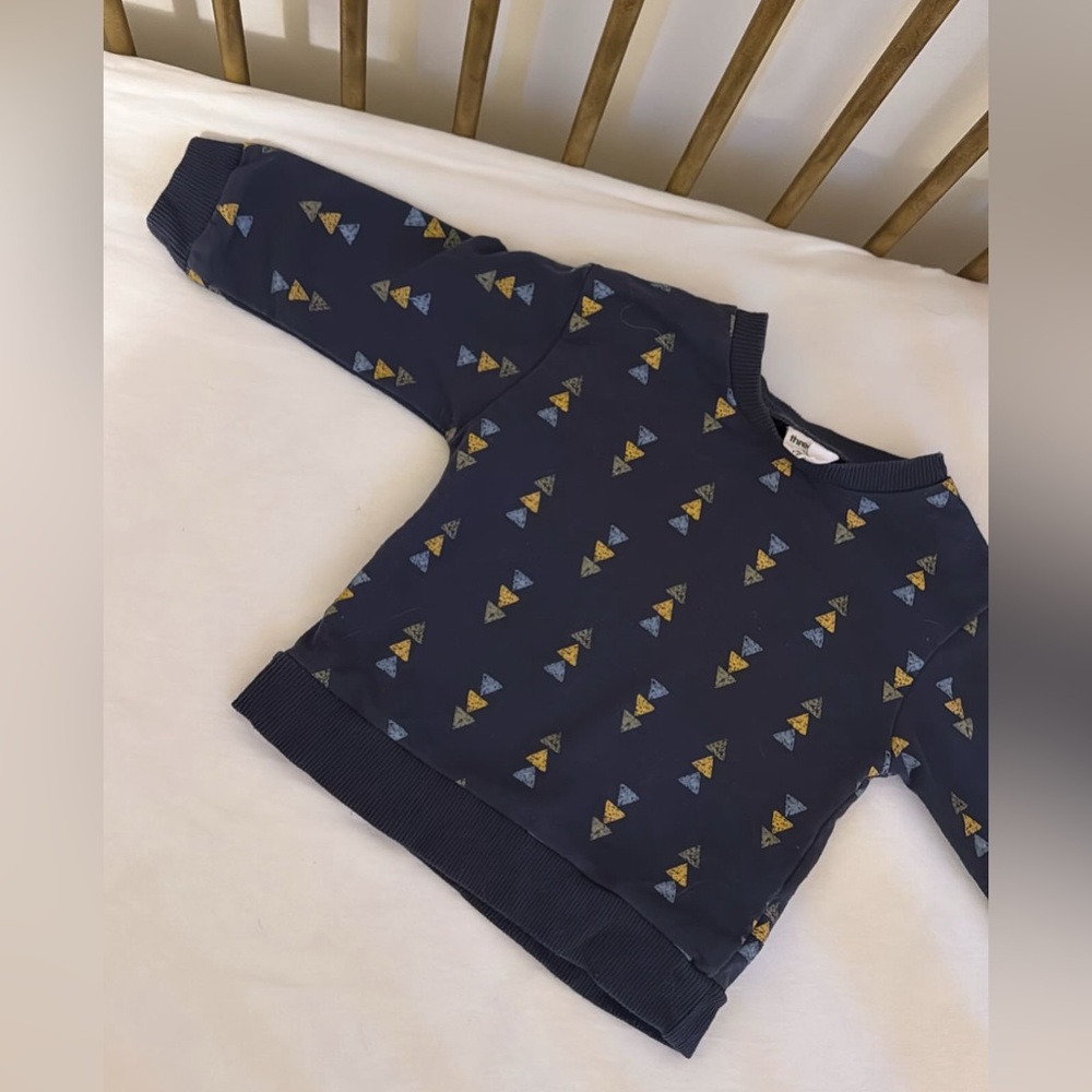 18 m three likes navy crewneck
